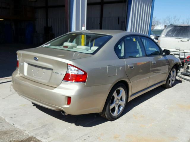 4S3BL616187200295 - 2008 SUBARU LEGACY 2.5 GOLD photo 4