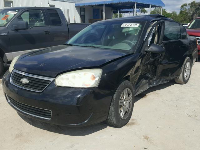 1G1ZS58F77F254425 - 2007 CHEVROLET MALIBU LS BLACK photo 2