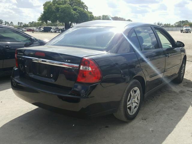 1G1ZS58F77F254425 - 2007 CHEVROLET MALIBU LS 黑色 照片 4