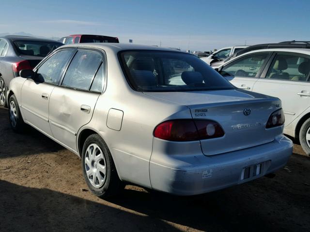 1NXBR12E91Z479392 - 2001 TOYOTA COROLLA CE SILVER photo 3