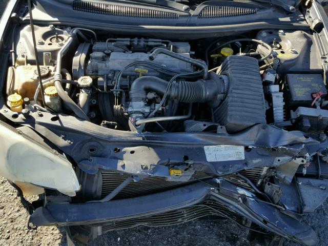 1B3EJ46X11N657636 - 2001 DODGE STRATUS SE BLUE photo 7