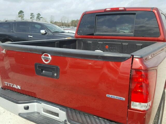 1N6BA0EK8EN511317 - 2014 NISSAN TITAN S RED photo 9