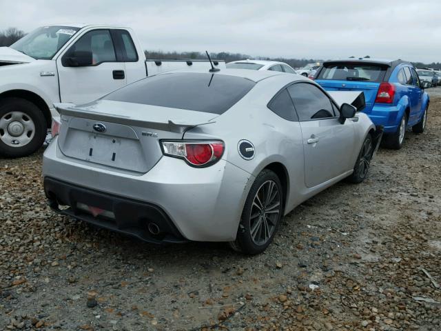 JF1ZCAC1XD2605698 - 2013 SUBARU BRZ 2.0 LI SILVER photo 4