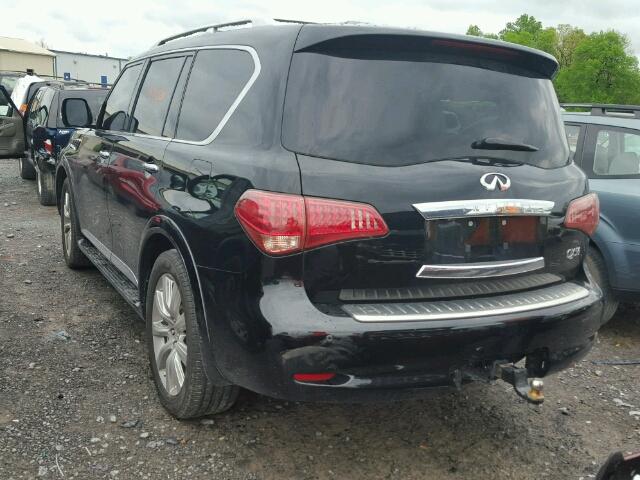 JN8AZ2NE4C9017303 - 2012 INFINITI QX56 BLACK photo 3