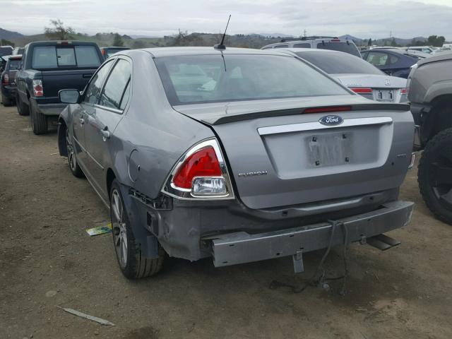 3FAHP08Z48R214332 - 2008 FORD FUSION SEL GRAY photo 3