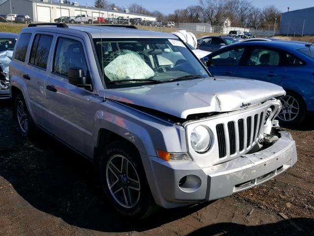 1J8FT28W68D759934 - 2008 JEEP PATRIOT SP SILVER photo 1