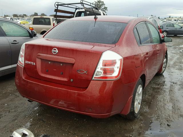 3N1AB61E78L723616 - 2008 NISSAN SENTRA 2.0 RED photo 4