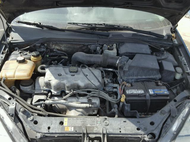 1FAFP34P61W117178 - 2001 FORD FOCUS SE BLACK photo 7