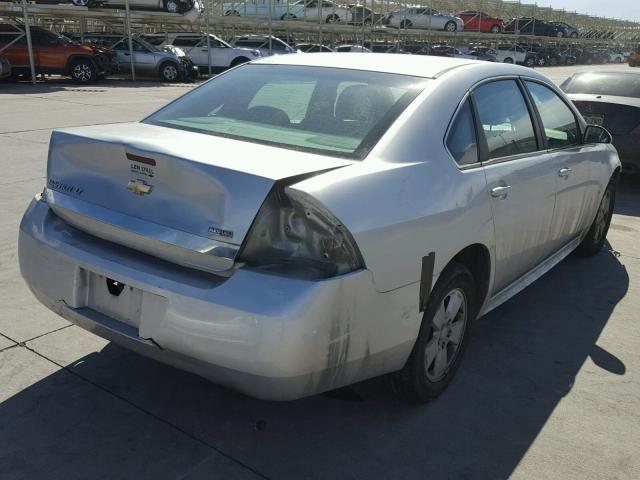 2G1WT57K291217274 - 2009 CHEVROLET IMPALA 1LT SILVER photo 4