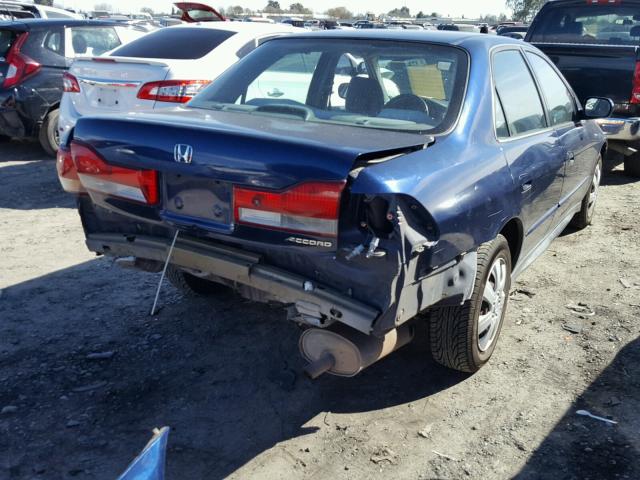 3HGCG66552G703396 - 2002 HONDA ACCORD LX BLUE photo 4