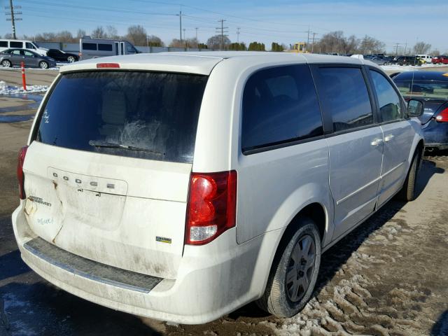 2C4RDGBG5CR324554 - 2012 DODGE GRAND CARA WHITE photo 4