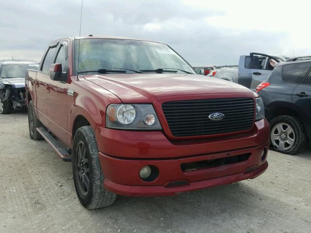 1FTRW12WX8KC58670 - 2008 FORD F150 SUPER RED photo 1