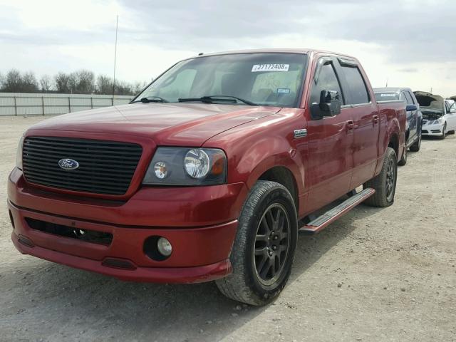 1FTRW12WX8KC58670 - 2008 FORD F150 SUPER RED photo 2