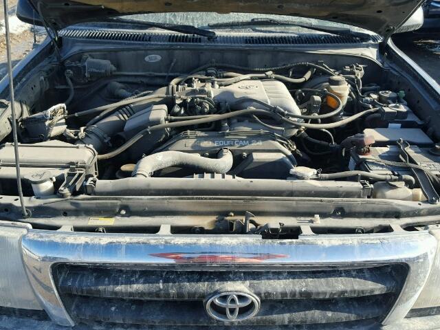 4TAWN72N3YZ615187 - 2000 TOYOTA TACOMA XTR BLACK photo 7