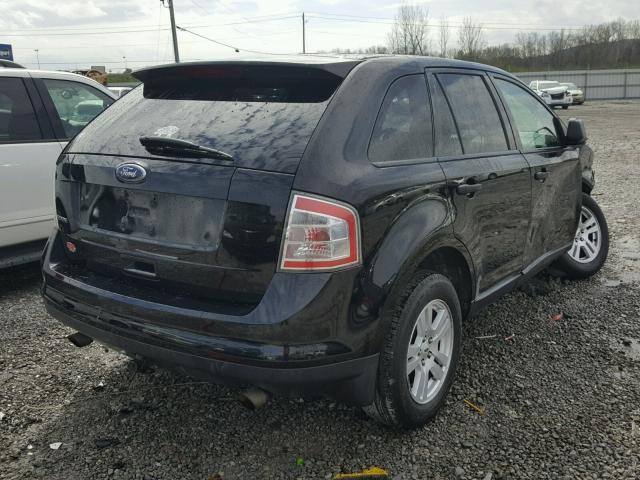 2FMDK36C08BA95390 - 2008 FORD EDGE SE BLACK photo 4