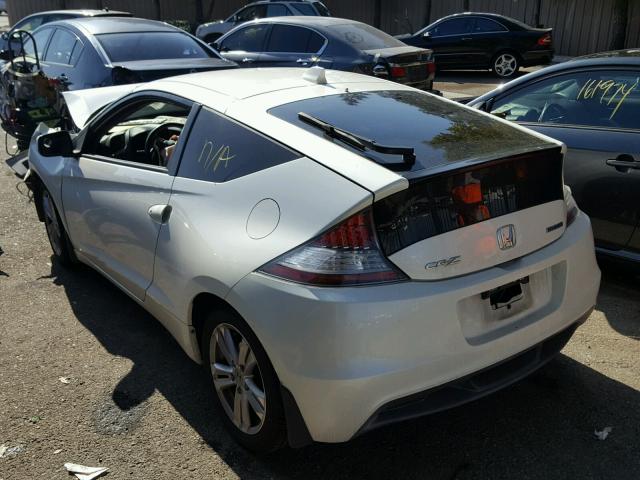 JHMZF1D65CS002697 - 2012 HONDA CR-Z EX WHITE photo 3