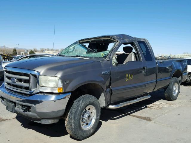 1FTNX21S02ED46908 - 2002 FORD F250 SUPER GRAY photo 2