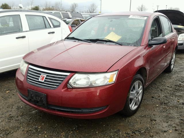 1G8AJ55F06Z184334 - 2006 SATURN ION LEVEL MAROON photo 2