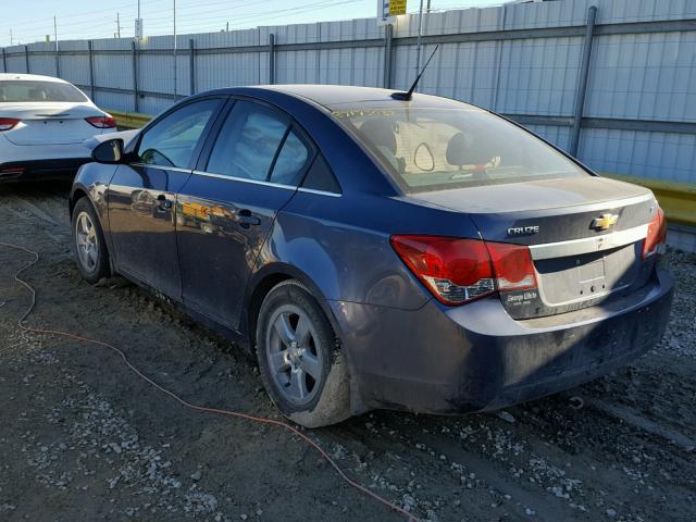 1G1PC5SB1E7200510 - 2014 CHEVROLET CRUZE LT BLUE photo 3