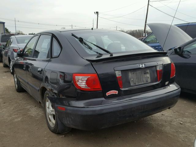 KMHDN56D65U165010 - 2005 HYUNDAI ELANTRA GL BLACK photo 3