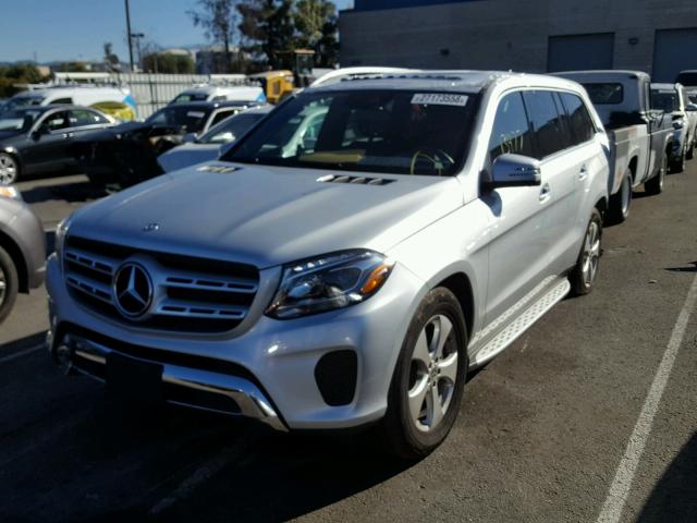 4JGDF6EE5HA936608 - 2017 MERCEDES-BENZ GLS 450 4M SILVER photo 2