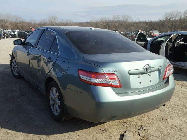 4T1BF3EK9BU703610 - 2011 TOYOTA CAMRY BASE GREEN photo 3