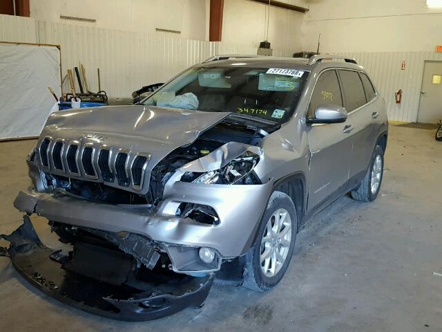 1C4PJLCBXGW347174 - 2016 JEEP CHEROKEE L SILVER photo 2