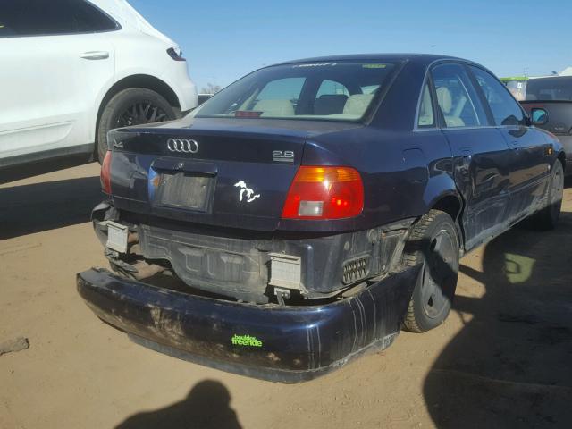 WAUED68D5WA001956 - 1998 AUDI A4 2.8 QUA BLUE photo 4