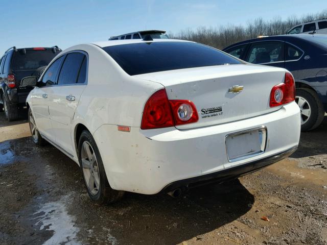 1G1ZD5EU9CF386593 - 2012 CHEVROLET MALIBU 2LT WHITE photo 3