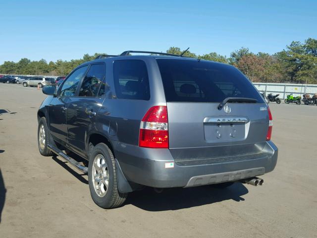 2HNYD18831H503097 - 2001 ACURA MDX TOURIN GRAY photo 3