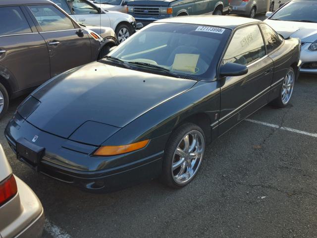 1G8ZG1277TZ213220 - 1996 SATURN SC2 GREEN photo 2