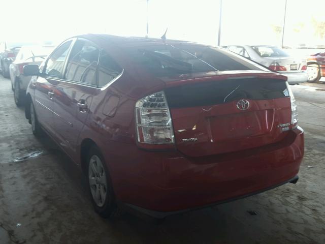 JTDKB20U697850799 - 2009 TOYOTA PRIUS BURGUNDY photo 3