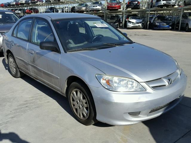 2HGES16515H554614 - 2005 HONDA CIVIC LX SILVER photo 1