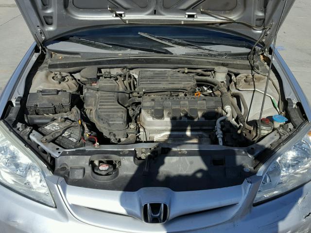 2HGES16515H554614 - 2005 HONDA CIVIC LX SILVER photo 7