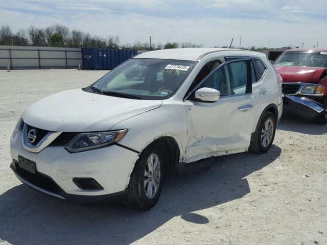 5N1AT2MT3FC848985 - 2015 NISSAN ROGUE S WHITE photo 2