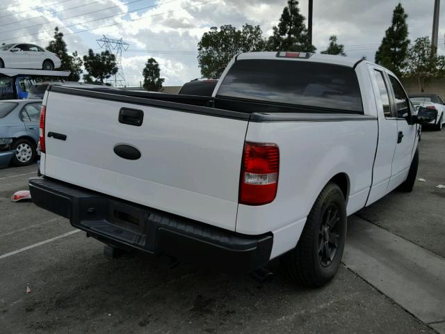 1FTRX12WX6NB22287 - 2006 FORD F150 WHITE photo 4