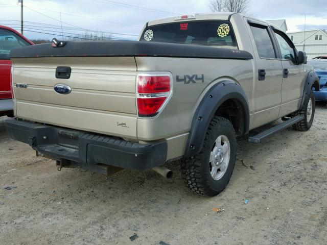 1FTRW14879FB39158 - 2009 FORD F150 SUPER TAN photo 4