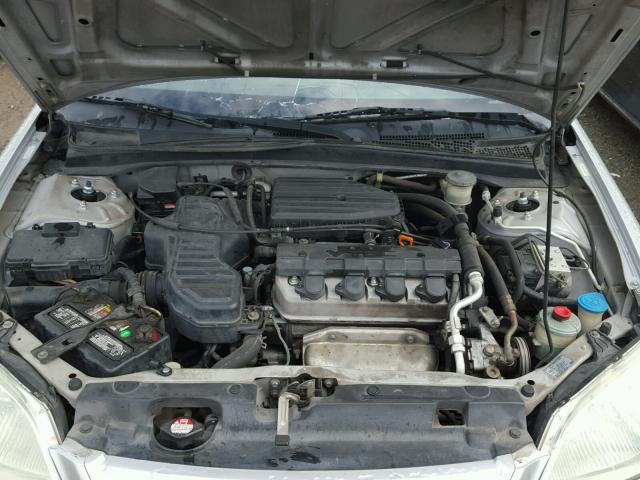 2HGES26761H577601 - 2001 HONDA CIVIC EX SILVER photo 7