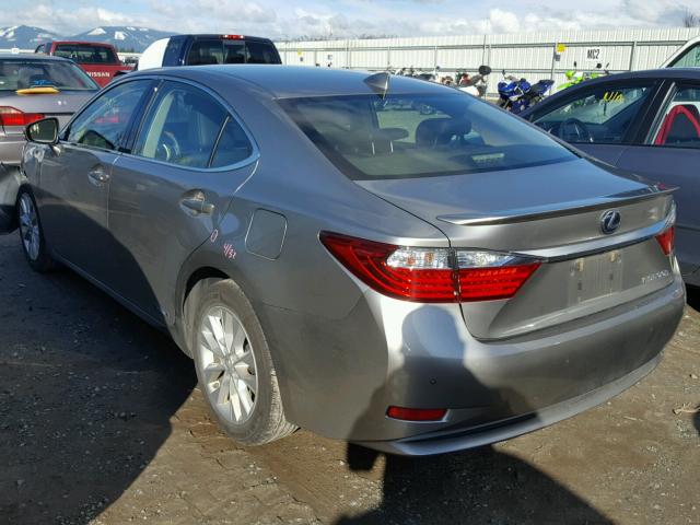 JTHBW1GG3F2090904 - 2015 LEXUS ES 300H GRAY photo 3