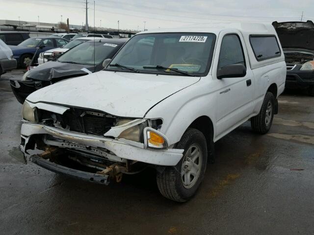 5TENL42N82Z005141 - 2002 TOYOTA TACOMA WHITE photo 2