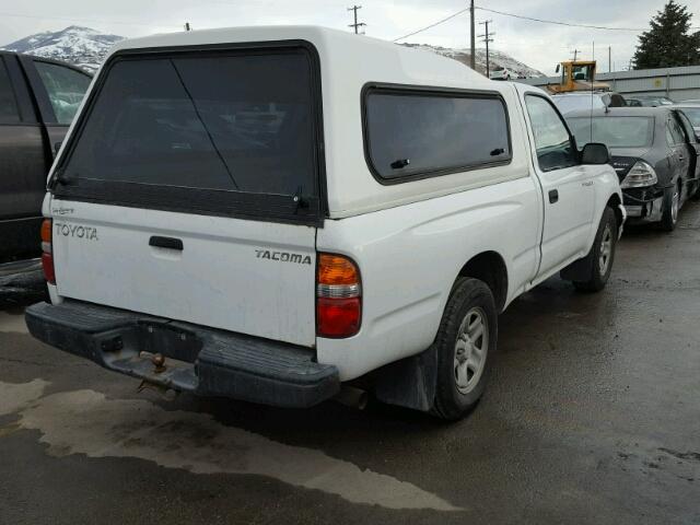 5TENL42N82Z005141 - 2002 TOYOTA TACOMA WHITE photo 4