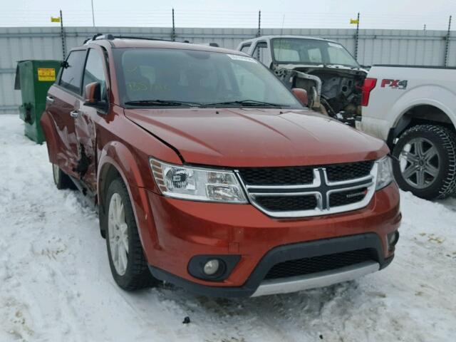 3C4PDDFG9ET118282 - 2014 DODGE JOURNEY R/ ORANGE photo 1