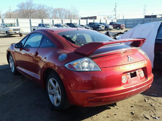 4A3AK24F79E028058 - 2009 MITSUBISHI ECLIPSE GS RED photo 3