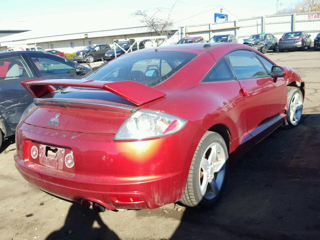 4A3AK24F79E028058 - 2009 MITSUBISHI ECLIPSE GS RED photo 4