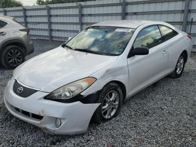 4T1CA38P85U058589 - 2005 TOYOTA CAMRY SOLA WHITE photo 2