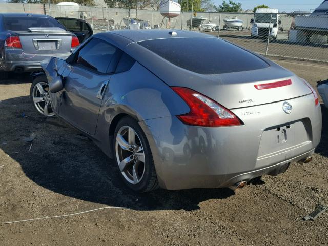 JN1AZ4EH8AM503188 - 2010 NISSAN 370Z GRAY photo 3