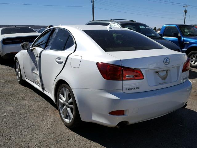 JTHBK262X72057777 - 2007 LEXUS IS 250 WHITE photo 3