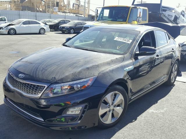 KNAGN4AD1G5098037 - 2016 KIA OPTIMA HYB BLACK photo 2