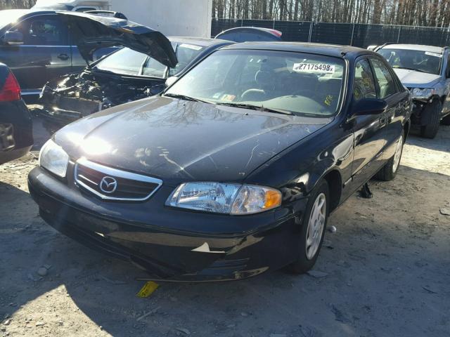 1YVGF22C525268784 - 2002 MAZDA 626 LX BLACK photo 2