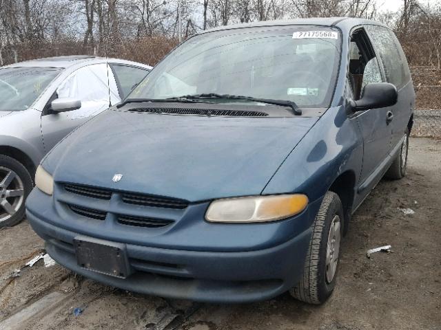 2B4FP25B2YR648871 - 2000 DODGE CARAVAN TURQUOISE photo 2